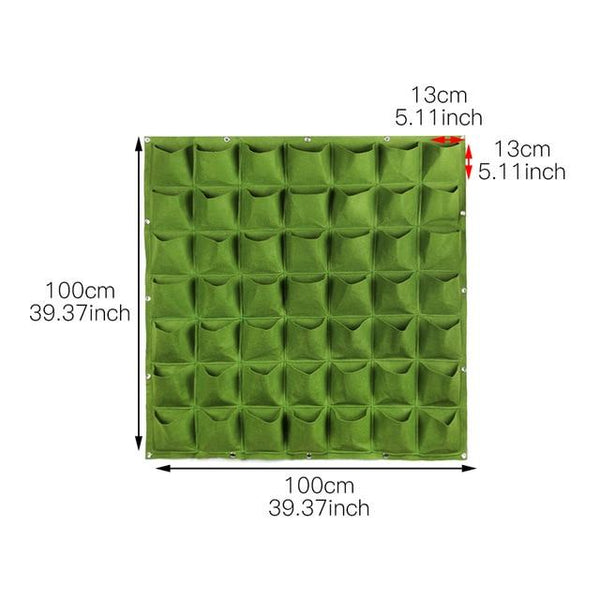 Wall Mount Hanging Planting Bags Home Supplies Multi Pockets DIY Grow Bag Planter Vertical Growing Vegetable Living Garden Bag