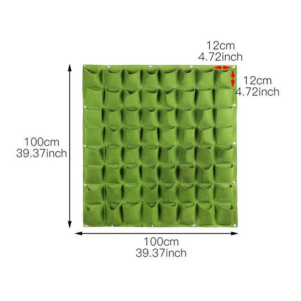 Wall Mount Hanging Planting Bags Home Supplies Multi Pockets DIY Grow Bag Planter Vertical Growing Vegetable Living Garden Bag